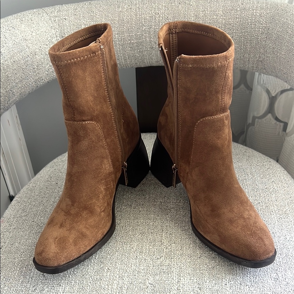 Brown Suede Ankle Boots 7.5 M women’s